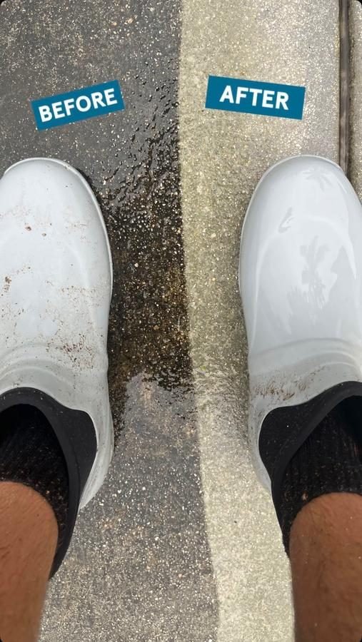 Sidewalk Cleaning Before After - Max SoFlo Unlimited